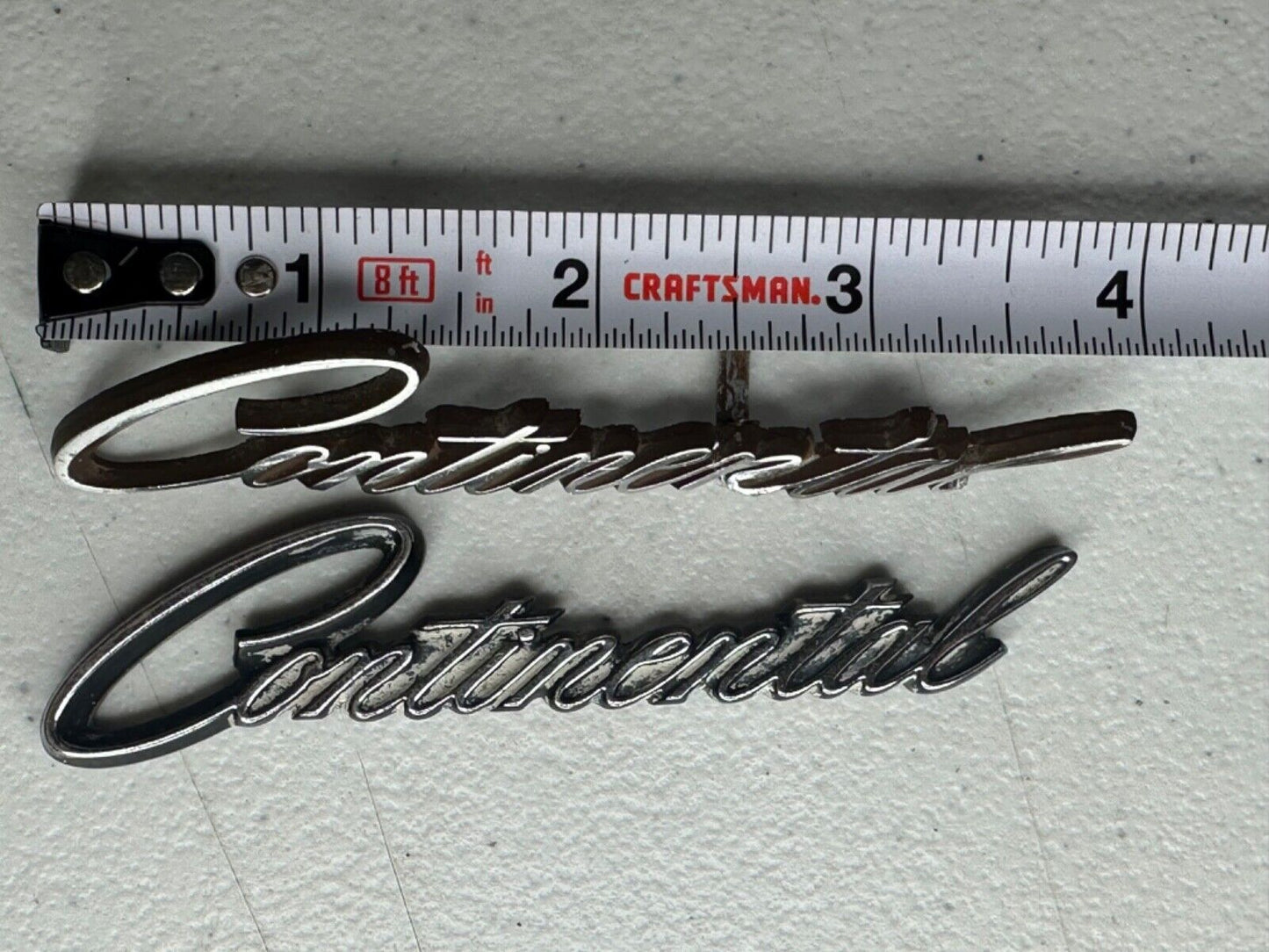 Classic 4" Continental Auto Badge - Chrome Finish, Vintage Car Collector's Emblem - TreasuTiques