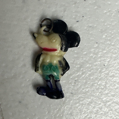 Rare 1930s Disney Antique Mickey Mouse Celluloid Charm - Vintage Collectible Treasure - TreasuTiques