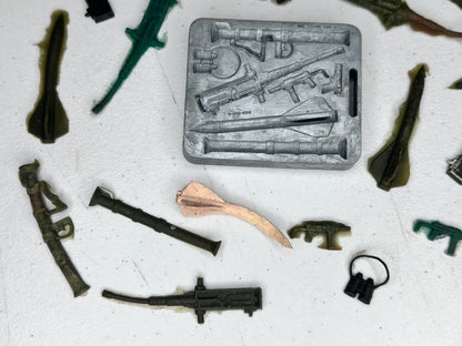 Vintage 1965 Mattel Thingmaker Weapons Molds Set - Rare Collectible with Original Plastigoop - TreasuTiques