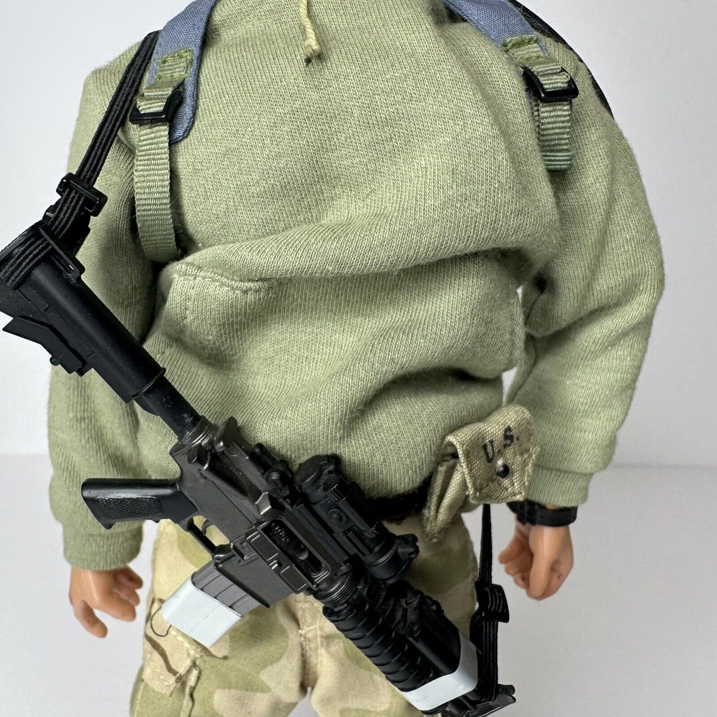 Authentic 1999 WWII Dragon Models 12" US Army Soldier Action Figure with Adidas Shoes - TreasuTiques