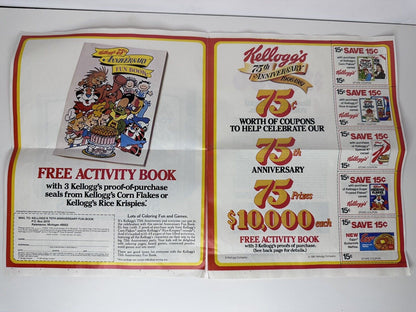 Rare Vintage 1981 Kellogg's Rice Krispies Cereal Box with Original Matchbox Truck Ad and Sweepstakes Coupons - TreasuTiques