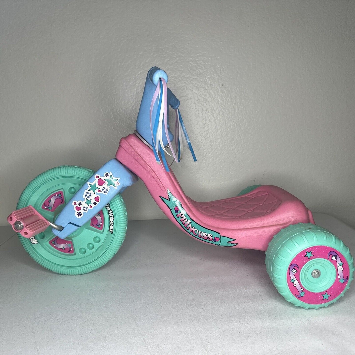 Rare 1975 Princess Edition Big Wheel 16" Tricycle - Retro Kids Toy in Pink and Blue - TreasuTiques