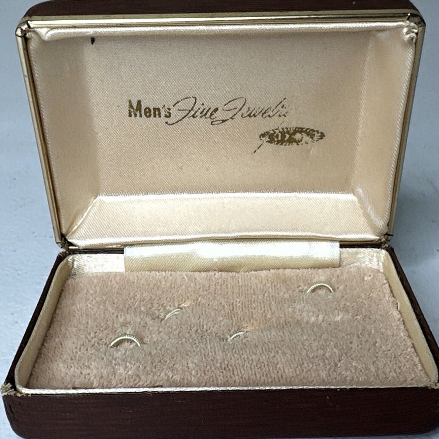 Vintage Men's Black Star Sapphire Cufflink & Knife Set - 1/20 14K G.F. Original Box - TreasuTiques
