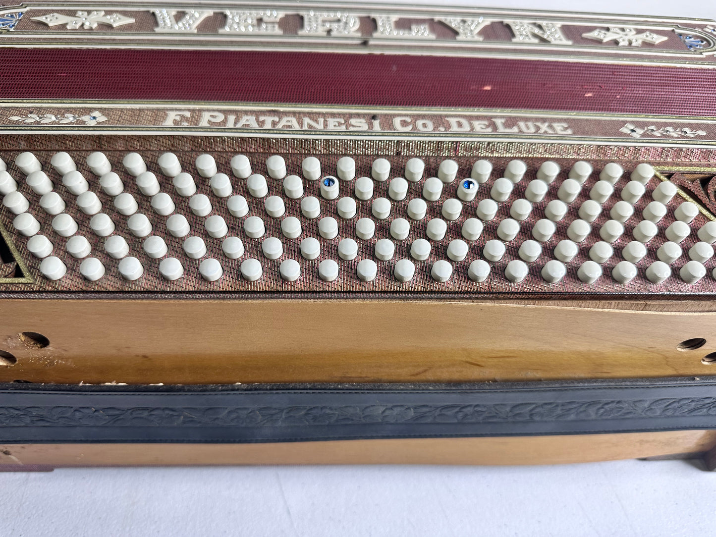 Rare Antique F. Piatanesi Special Deluxe Italian 1930s Piano Accordion - All Original, Untested, 60+ Years in Storage - TreasuTiques