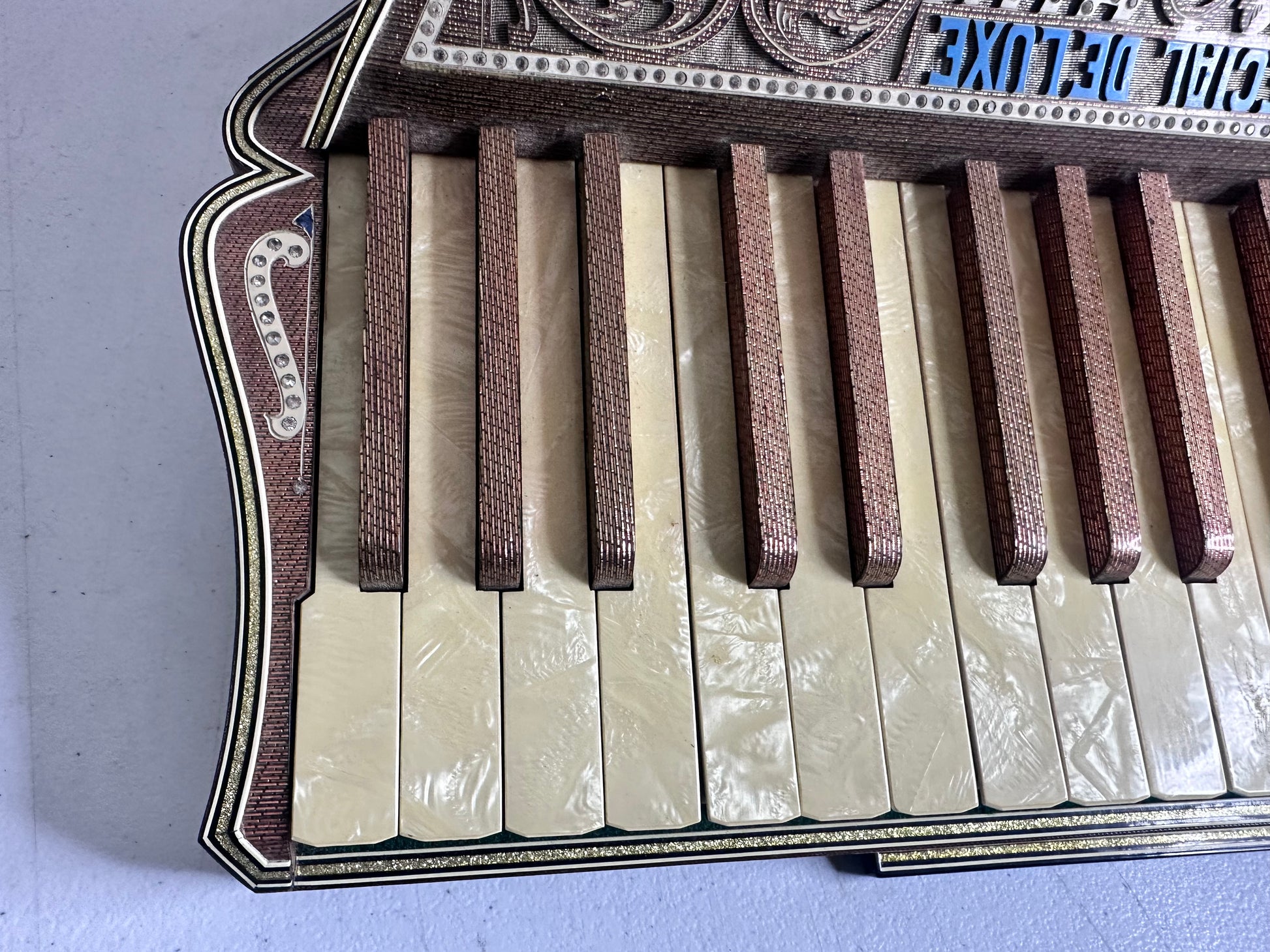 Rare Antique F. Piatanesi Special Deluxe Italian 1930s Piano Accordion - All Original, Untested, 60+ Years in Storage - TreasuTiques