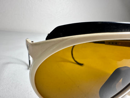 Vintage Bolle Chronoshield Sunglasses - Classic French Ski Goggles with Yellow Lenses