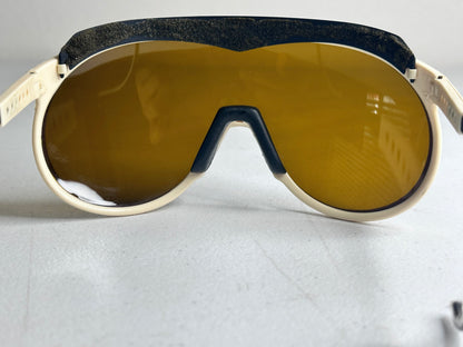 Vintage Bolle Chronoshield Sunglasses - Classic French Ski Goggles with Yellow Lenses