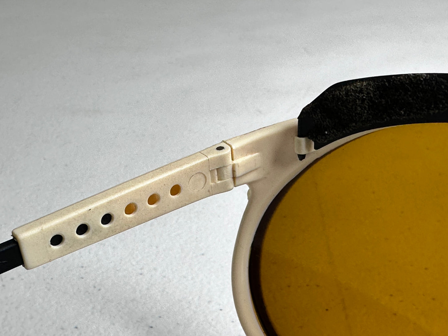 Vintage Bolle Chronoshield Sunglasses - Classic French Ski Goggles with Yellow Lenses