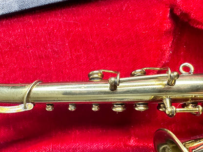 Vintage Miniature Brass Saxophone - Authentic Models Collectible