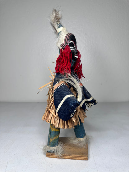 Handmade African Tribal Shaman Doll Sculpture - Authentic Cultural Collectible