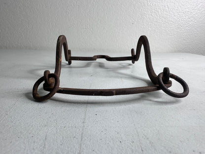 Antique 1800s Iron Horse Curb Bit - Rustic Equestrian Collectible