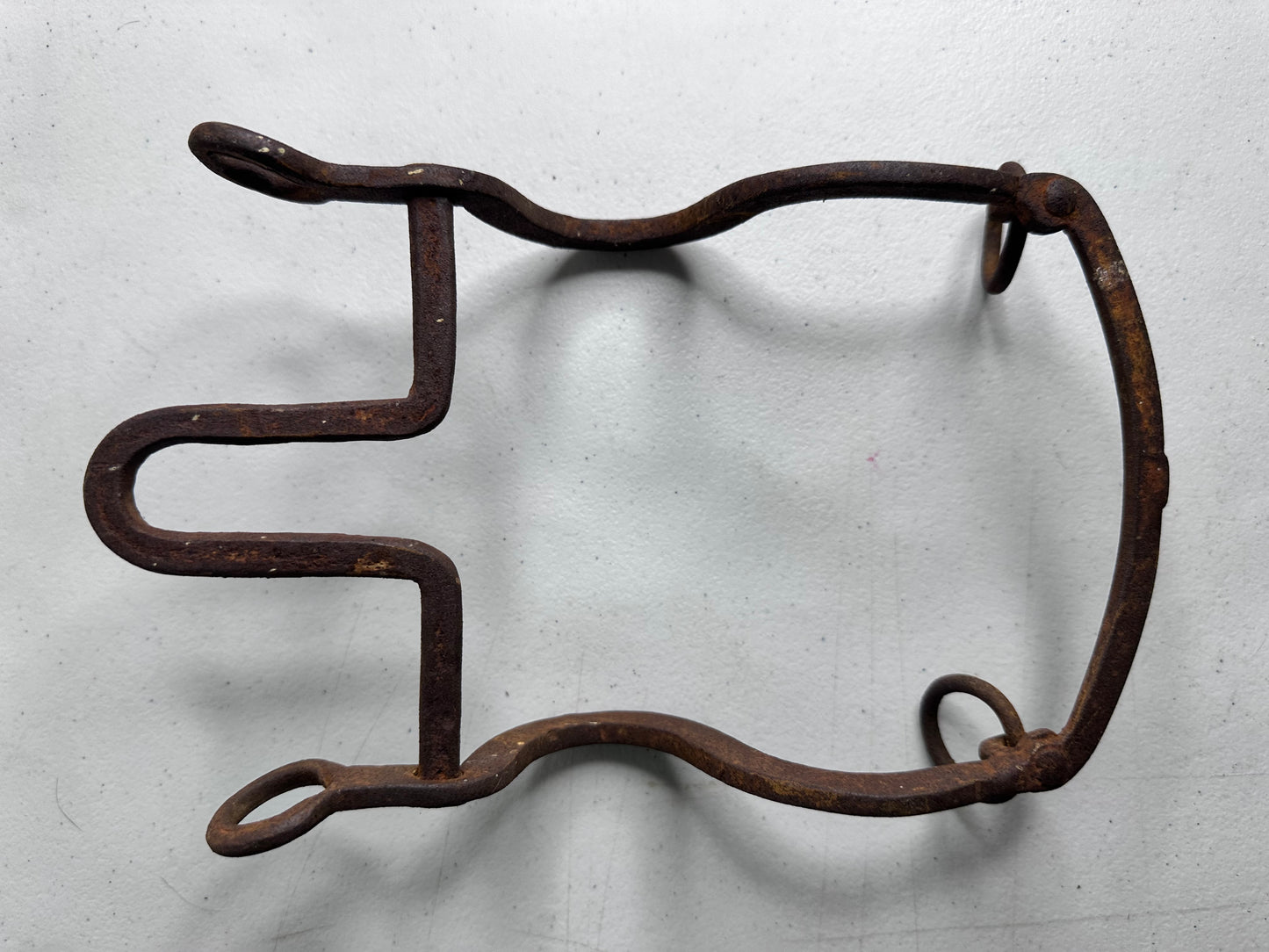 Antique 1800s Iron Horse Curb Bit - Rustic Equestrian Collectible