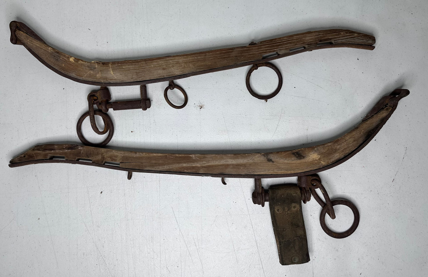 Antique Horse-Drawn Sleigh Runners/Yokes – Vintage Equestrian Collectible