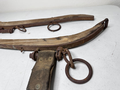 Antique Horse-Drawn Sleigh Runners/Yokes – Vintage Equestrian Collectible