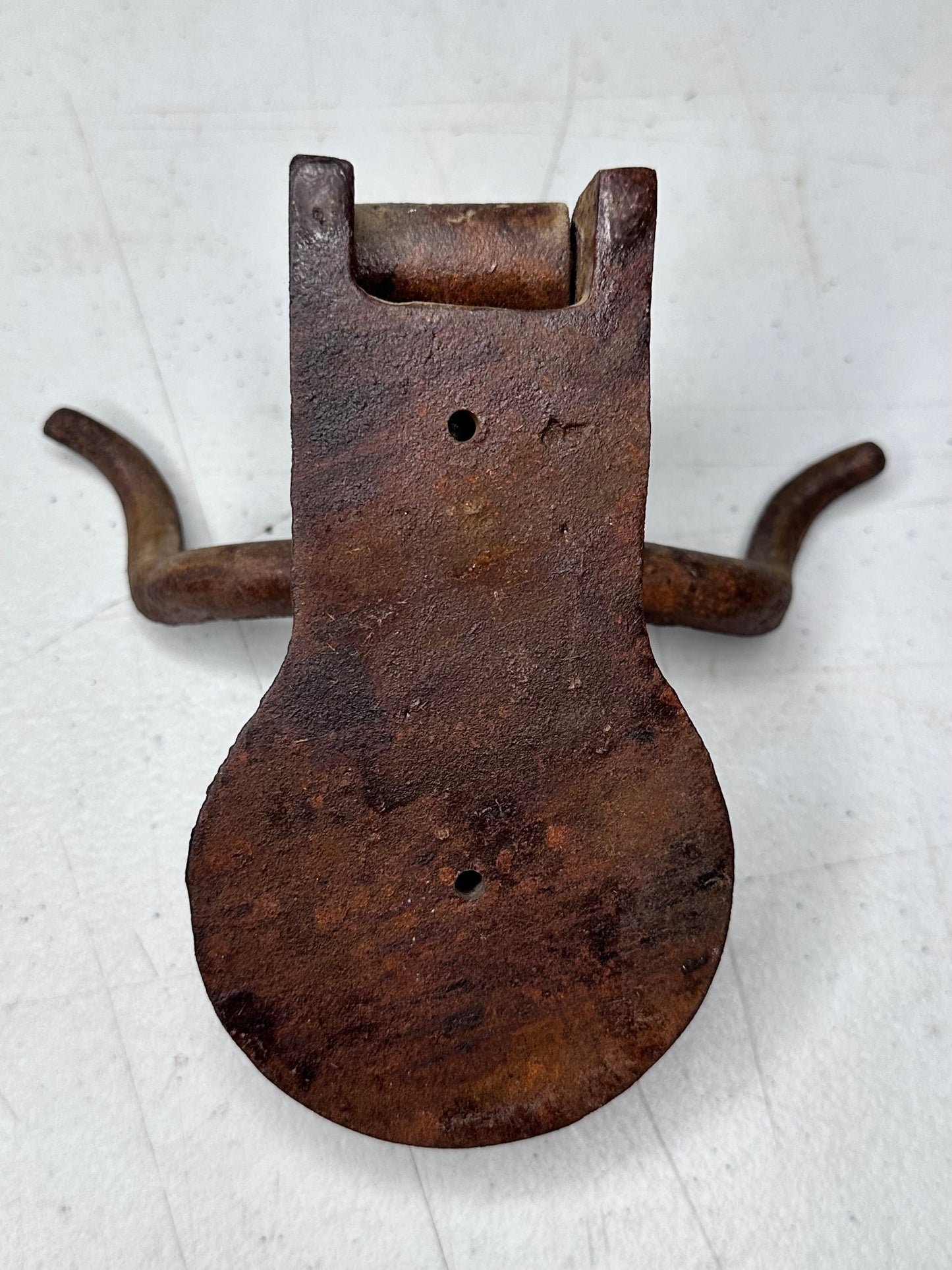 Vintage Longhorn Steer Lone Star Cast Iron Door Knocker - Rustic Western Decor